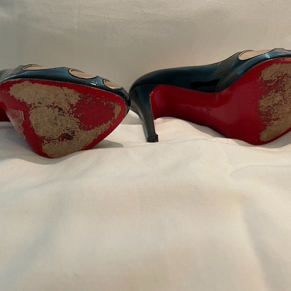 Black Christian Louboutin 100 mm Heels